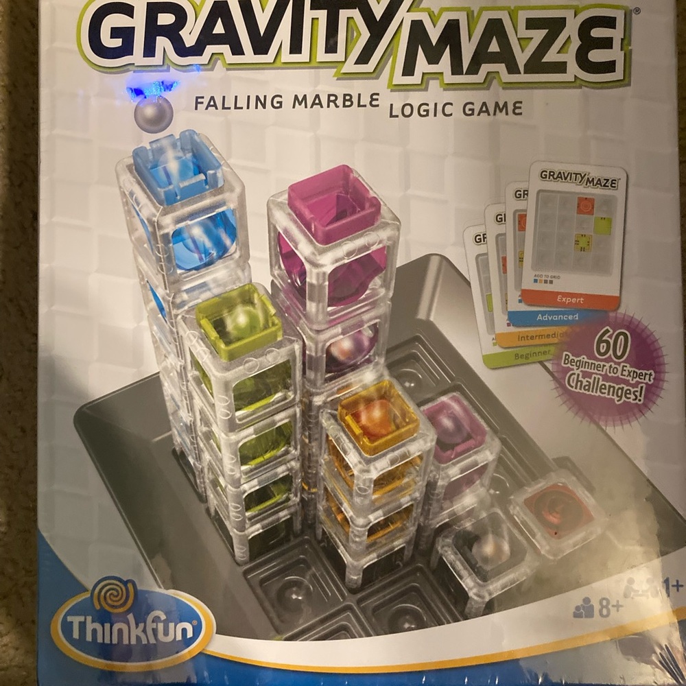 ThinkFun Gravity Maze Falling Marble Logic Game